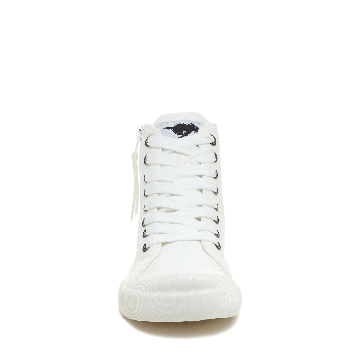 Jazzin All White High Top Sneaker - Rocket Dog