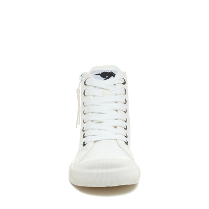 Jazzin All White High Top Sneaker - Rocket Dog