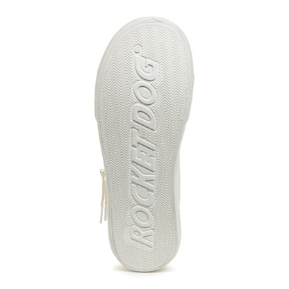 Jazzin All White High Top Sneaker - Rocket Dog
