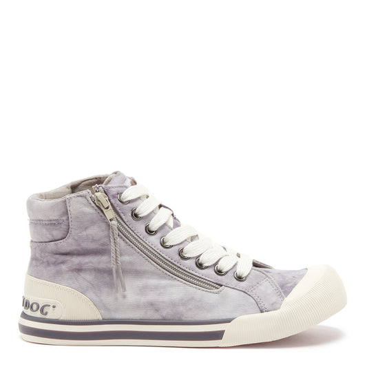 Jazzin Grey Tie-Dye High Top Sneaker - Rocket Dog