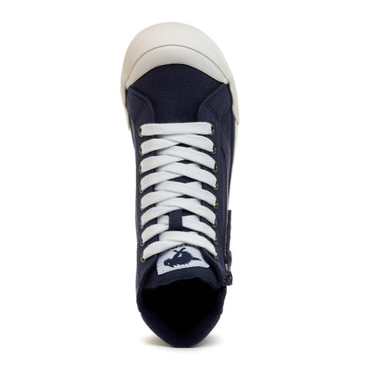 Jazzin Navy High Top Sneaker - Rocket Dog
