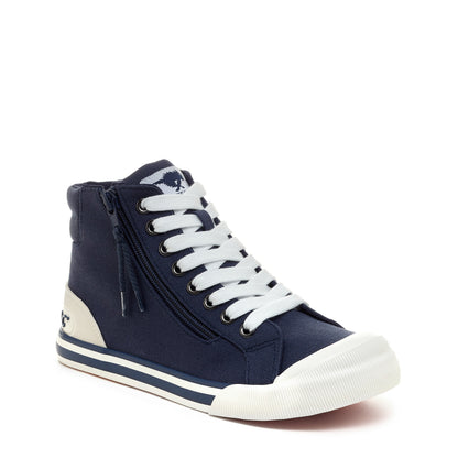 Jazzin Navy High Top Sneaker - Rocket Dog