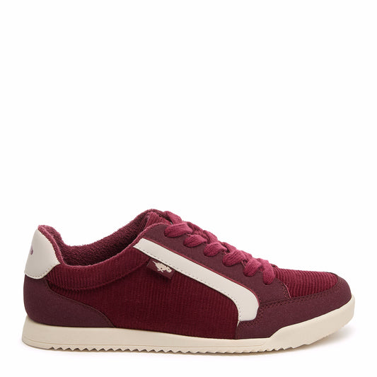 Bolt Burgundy Corduroy Sneakers - Rocket Dog