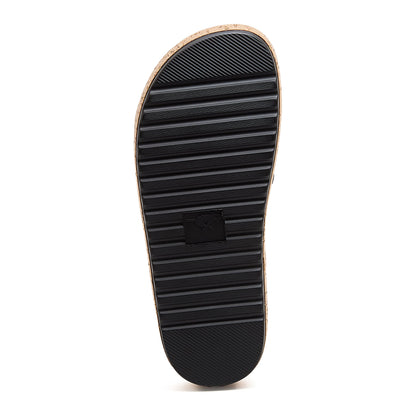 Fay Black Slide Sandals - Rocket Dog