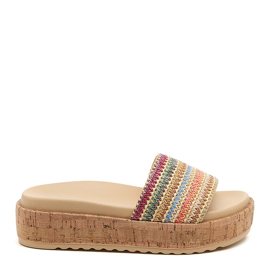 Fay Natural Slide Sandals - Rocket Dog