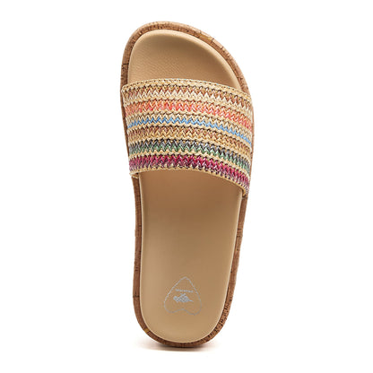 Fay Natural Slide Sandals - Rocket Dog