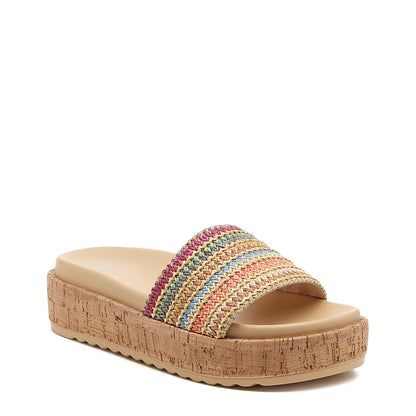 Fay Natural Slide Sandals - Rocket Dog