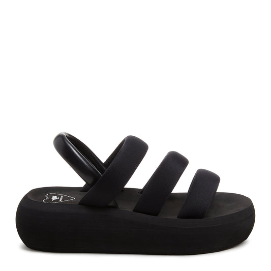 Smile Black Strappy Sandal - Rocket Dog