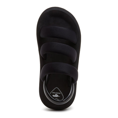 Smile Black Strappy Sandal - Rocket Dog