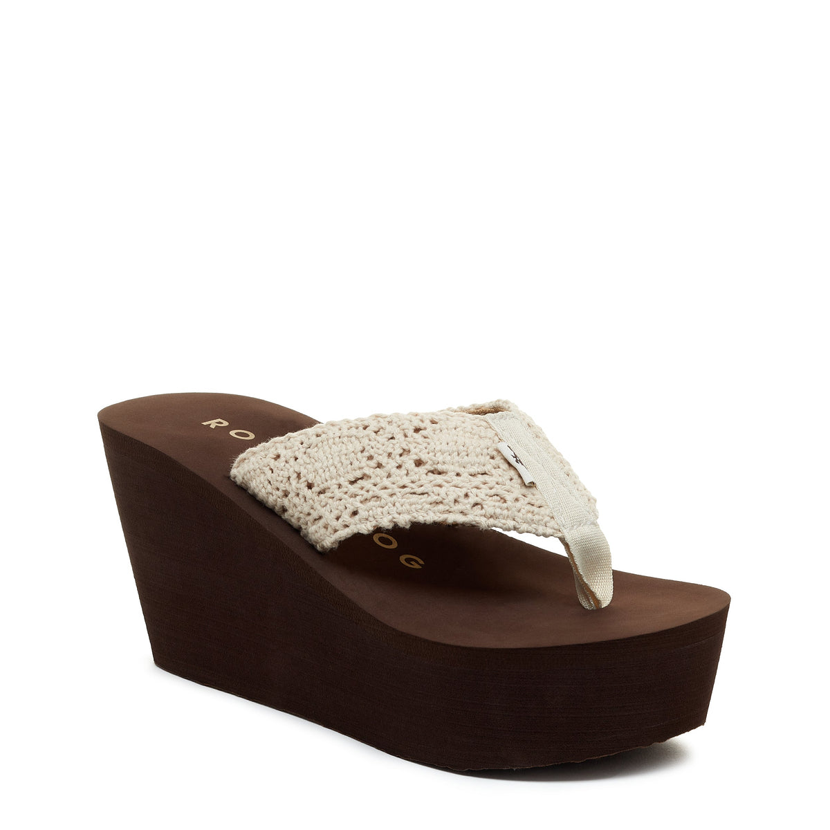 Diver Natural Crochet Wedge Flip Flop - Rocket Dog