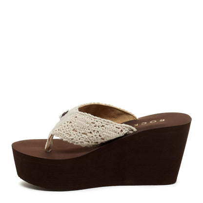 Diver Natural Crochet Wedge Flip Flop - Rocket Dog