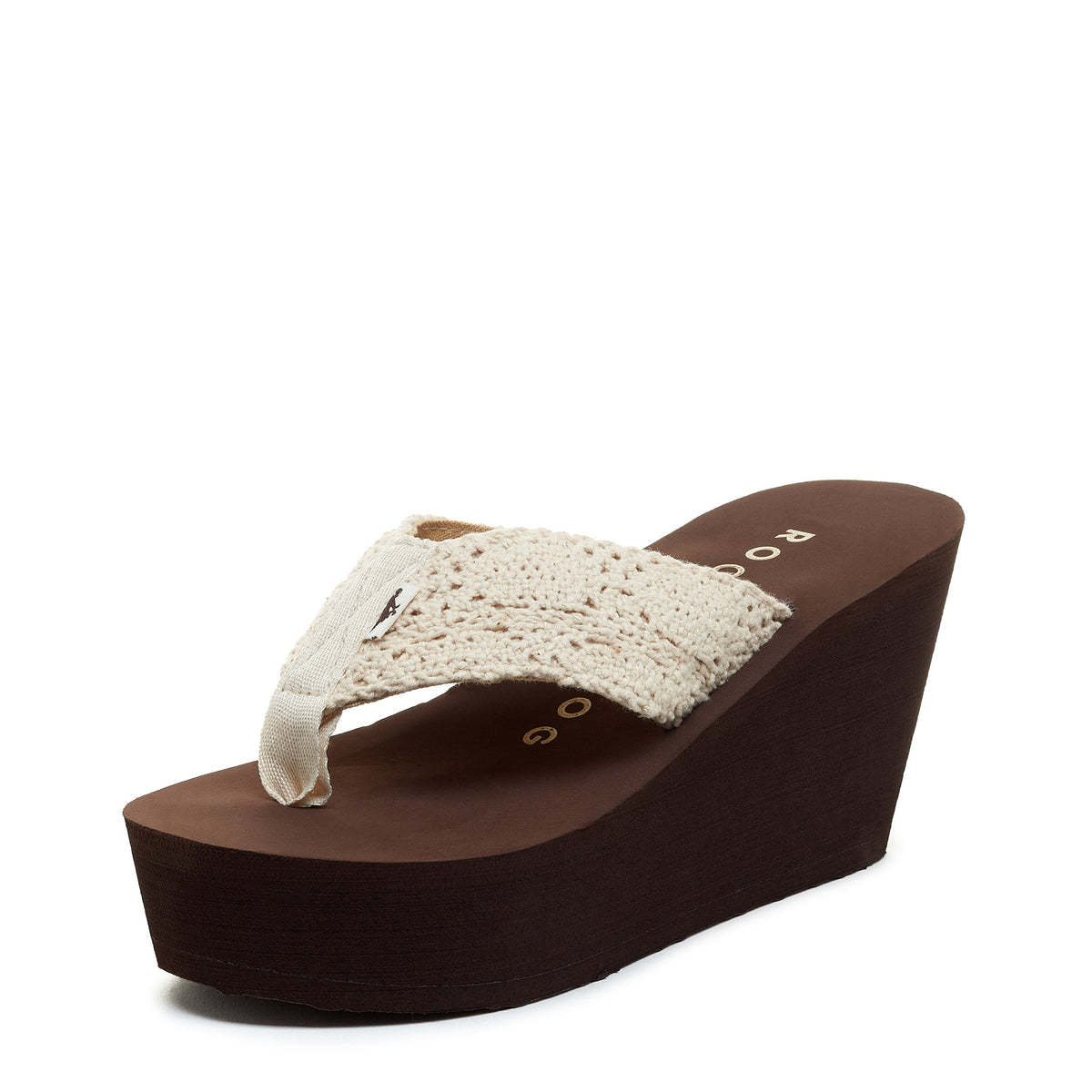 Diver Natural Crochet Wedge Flip Flop - Rocket Dog