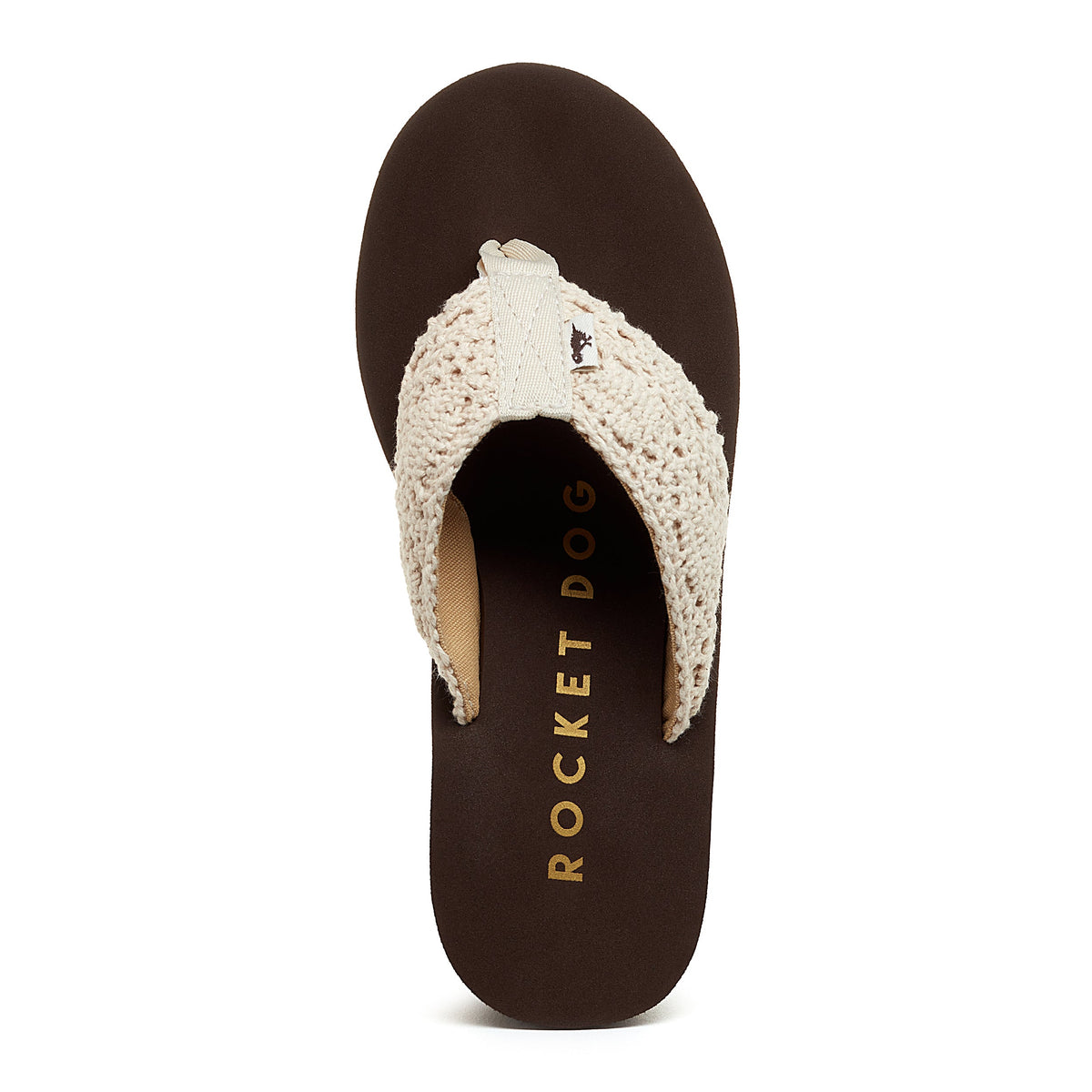 Diver Natural Crochet Wedge Flip Flop - Rocket Dog