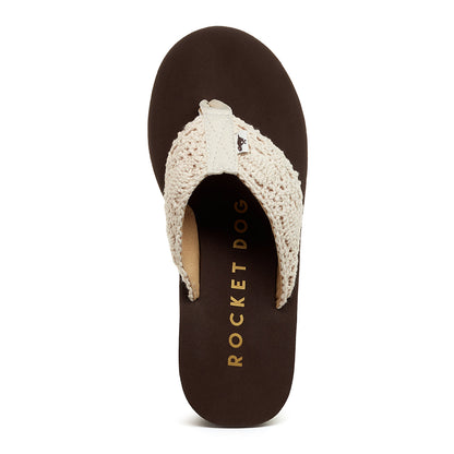 Diver Natural Crochet Wedge Flip Flop - Rocket Dog