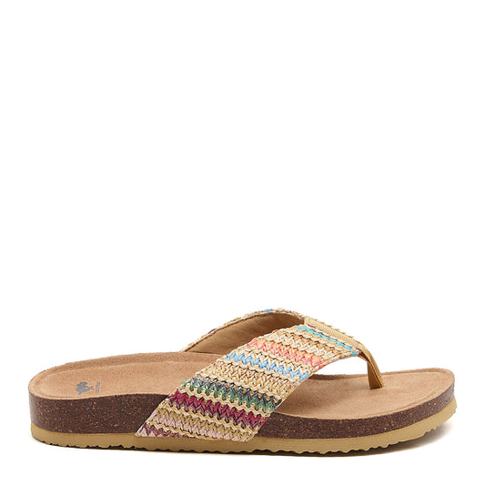 Aloha Natural Multi Flip Flops - Rocket Dog