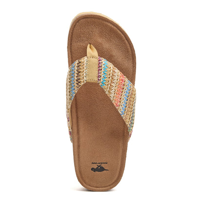 Aloha Natural Multi Flip Flops - Rocket Dog