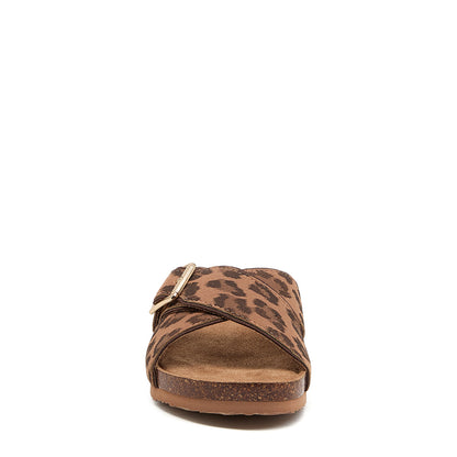 Annie Tan Leopard Print Sandals - Rocket Dog