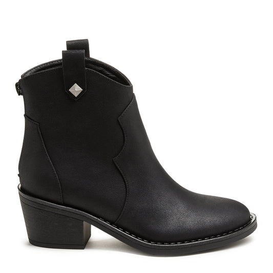 Yolanda Black Western Bootie - Rocket Dog