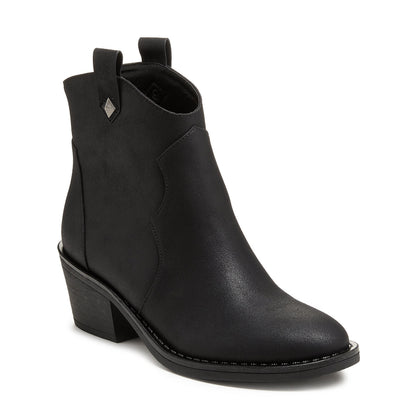 Yolanda Black Western Bootie - Rocket Dog