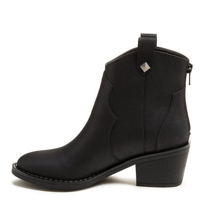 Yolanda Black Western Bootie - Rocket Dog