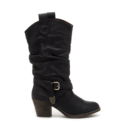 Sidestep Black Western Boot - Rocket Dog