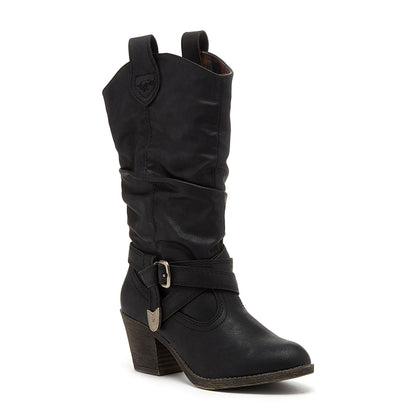Sidestep Black Western Boot - Rocket Dog