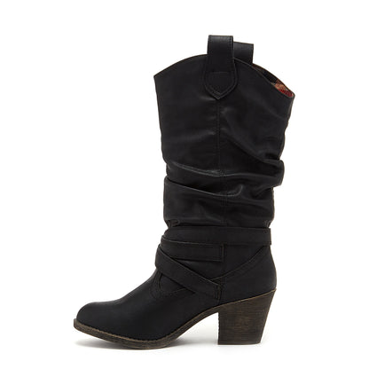 Sidestep Black Western Boot - Rocket Dog