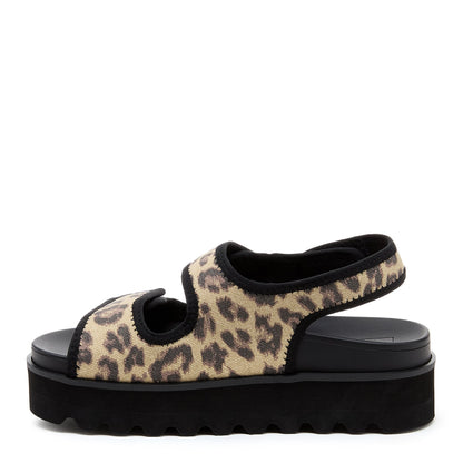 Balmy Black Leopard Sandal - Rocket Dog