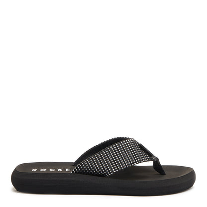 Spotlight Black Mesh Flip Flop - Rocket Dog