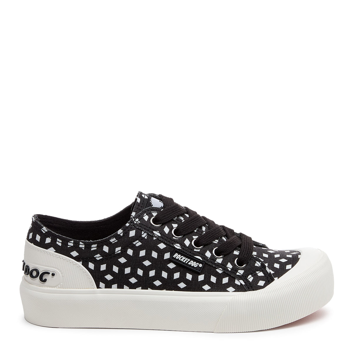 Jazzin Plus Black Mosaic Sneaker - Rocket Dog