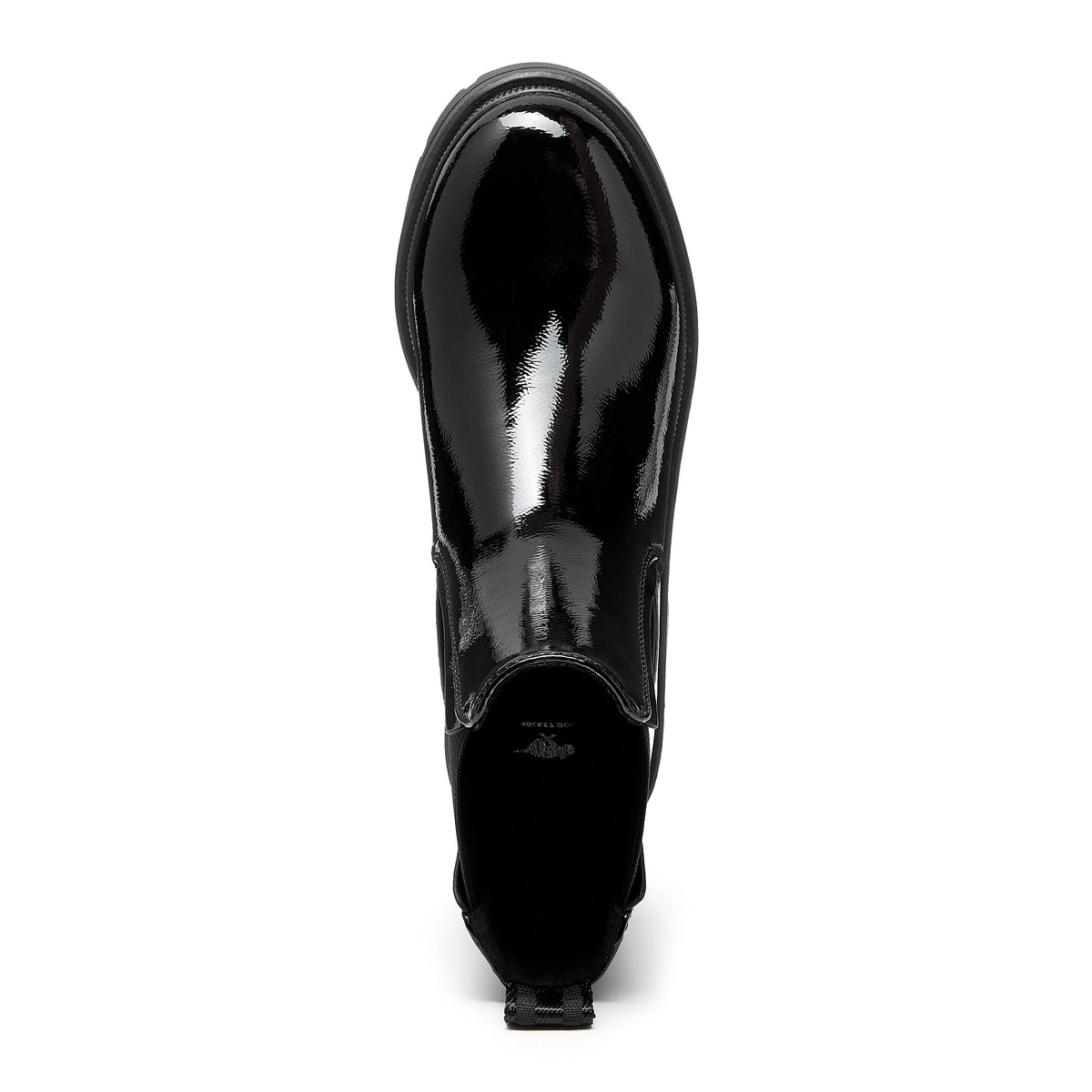 Iggie Black Patent Chelsea Boot - Rocket Dog