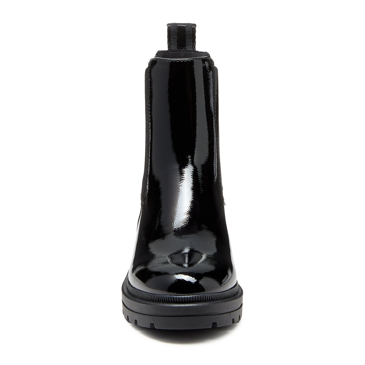 Iggie Black Patent Chelsea Boot - Rocket Dog