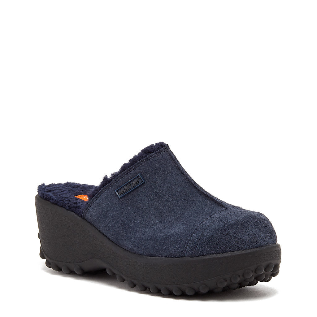 Fran Navy Suede Clog - Rocket Dog