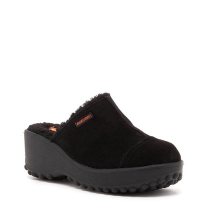 Fran Nubuck Black Clog - Rocket Dog