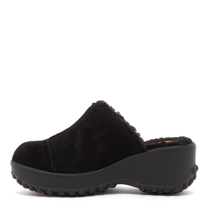 Fran Nubuck Black Clog - Rocket Dog