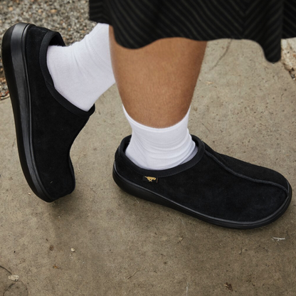 Sugar Glide Black Suede Slipper - Rocket Dog