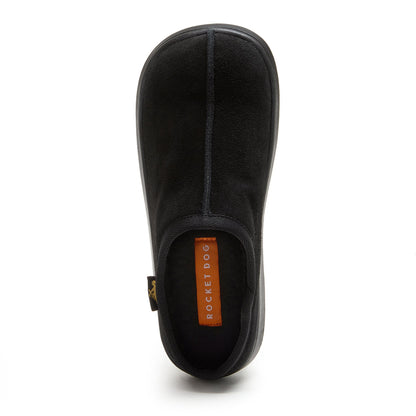 Sugar Glide Black Suede Slipper - Rocket Dog