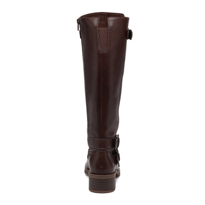 Rocket Dog Women’s Fillie Dark Brown Tall Buckle Boots - Rocket Dog