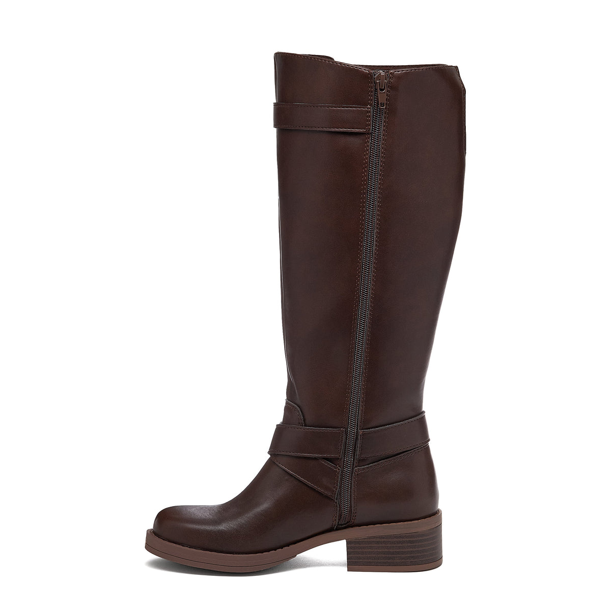 Rocket Dog Women’s Fillie Dark Brown Tall Buckle Boots - Rocket Dog